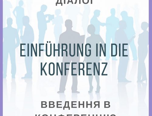Діалог на німецькій мові Einführung in die Konferenz Введення в конференцію
